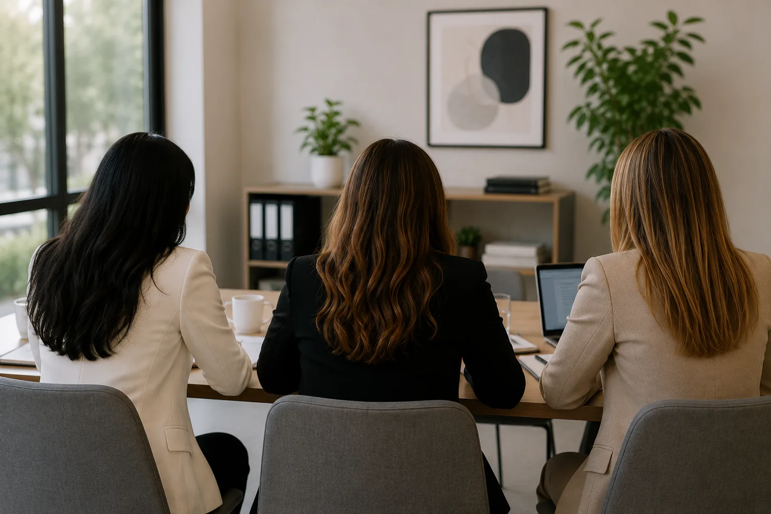 Equipo de abogadas de Legal Educa en su oficina